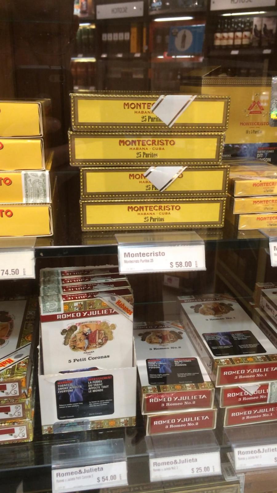 Some cigar prices at duty free Cubans Canada Cigar Forum